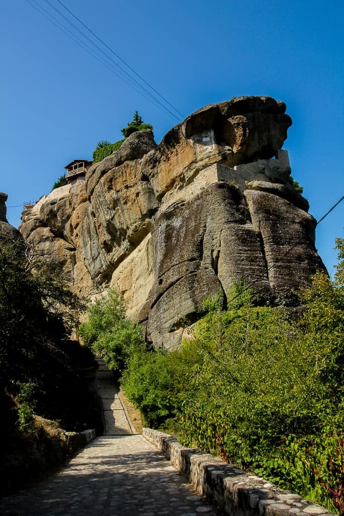 the holy trinity monastery of the meteora monasteries