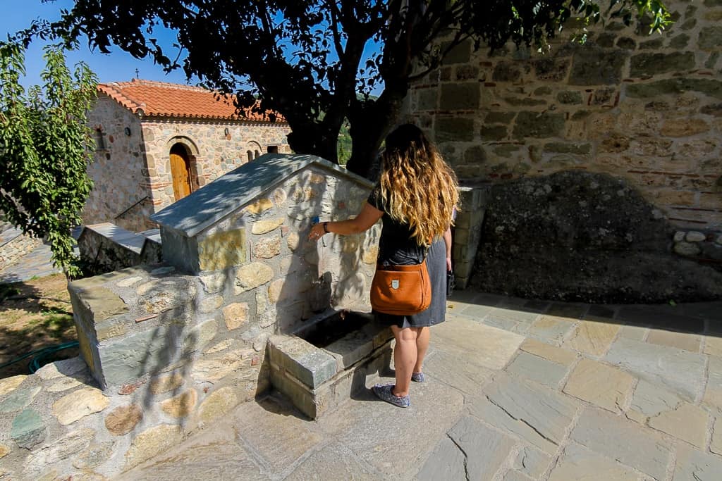 There's actually fresh drinking water available at some of the Meteora Monasteries