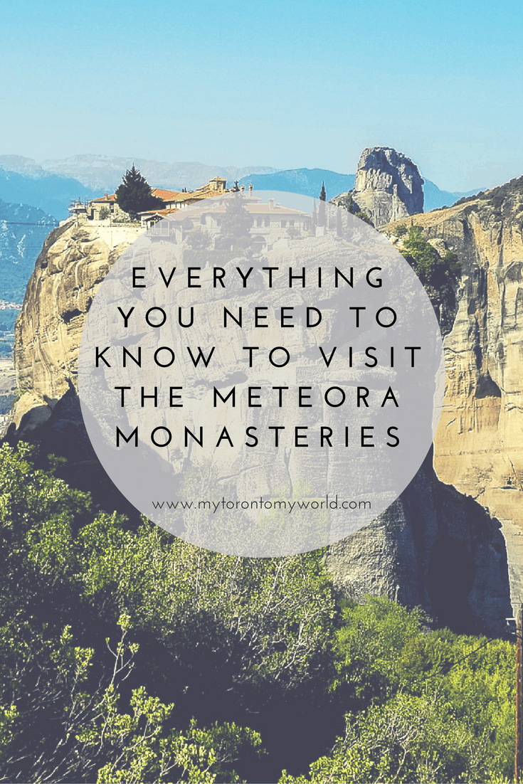 A guide to visiting the Meteora Monasteries with important information like opening hours, cost, how to dress and of course lots of pictures to entice you to visit!