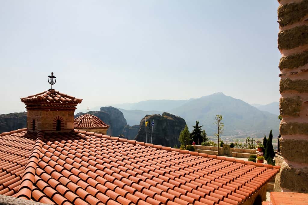 Architecture details at Varlaam Monastery