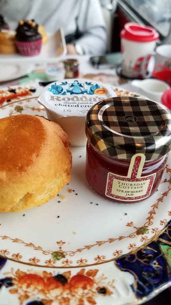 Scones as part of the afternoon tea bus tour