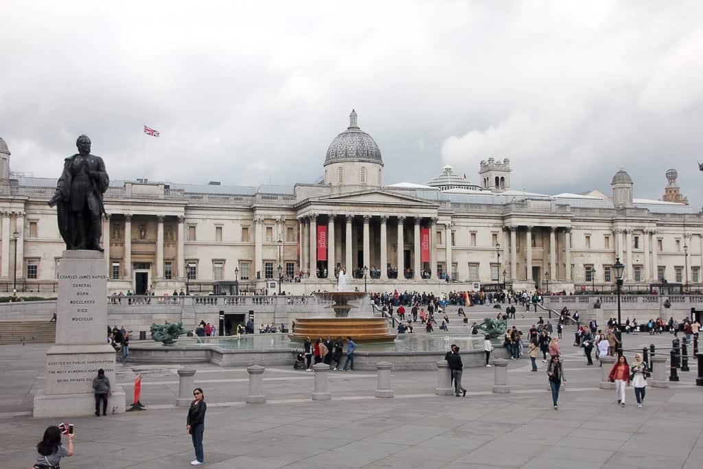 Trafalgar Square on the Afternoon Tea Bus Tour