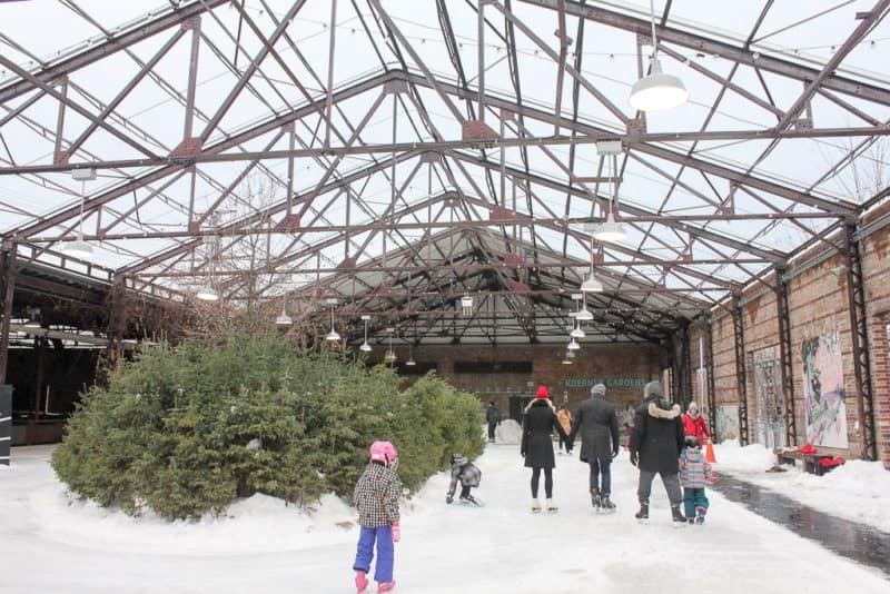 Visiting the Evergreen Winter Village is one of the things to do in Toronto this winter