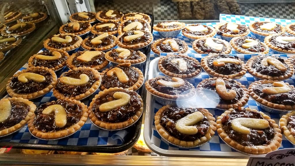 Some of the decadent food at the Toronto Christmas Market