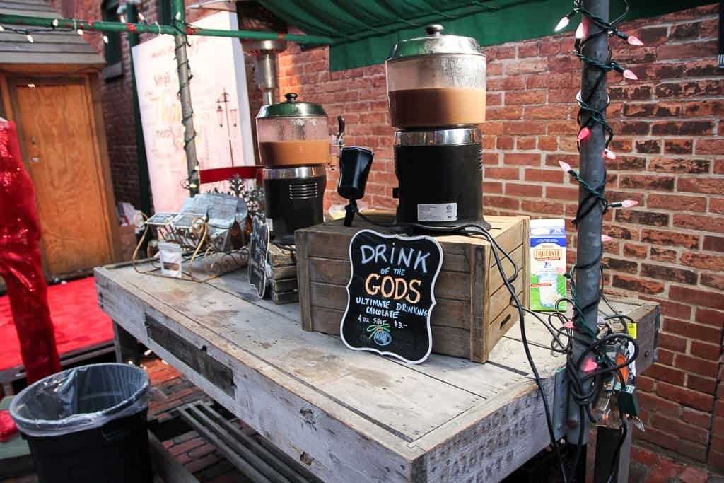 Some of the decadent food at the Toronto Christmas Market