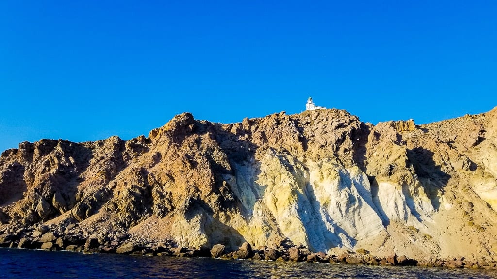 seeing the akrotiri lighthouse is one of the things to do in santorini