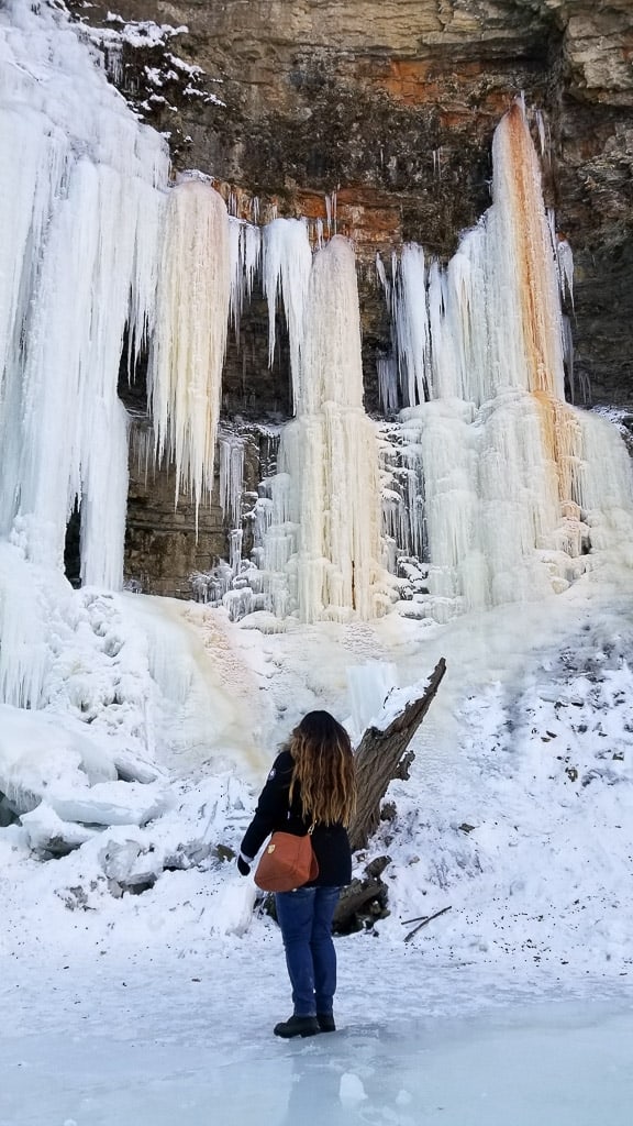 Hamilton Waterfalls in Winter