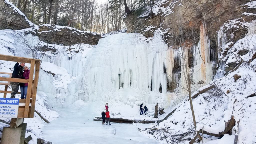 Hamilton Waterfalls in Winter