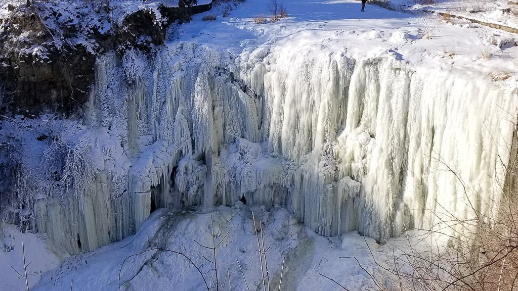 Hamilton Waterfalls in Winter