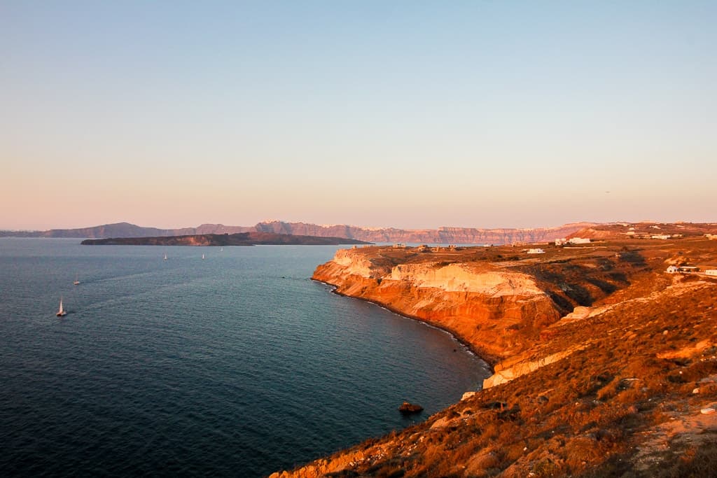 watching sunsets is one of the things to do in santorini