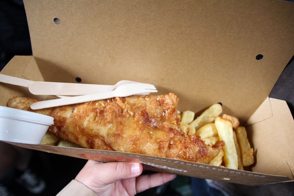 fish and chips is a food experience to have in london