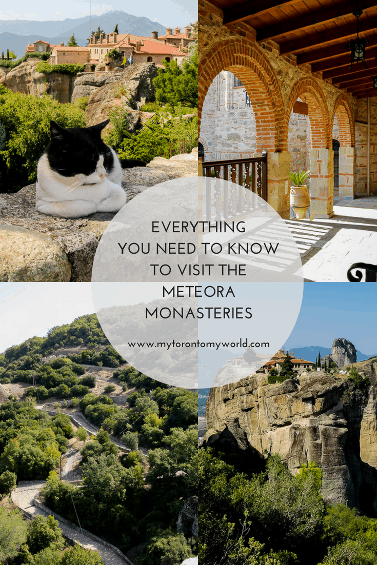 A guide to visiting the Meteora Monasteries with important information like opening hours, cost, how to dress and of course lots of pictures to entice you to visit!