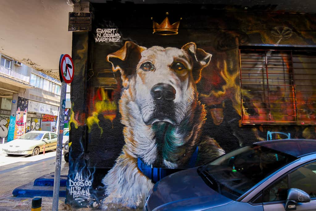Loukanikos Street Art Piece in Athens Loukanikos Street Art Piece in Athens