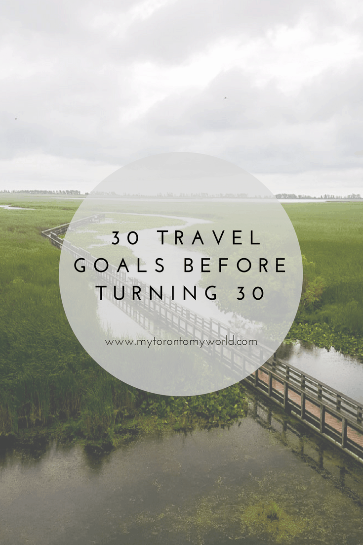 30 Travel Goals before Turning 30. A short little personal #bucketlist of travel goals to accomplish in the next year.