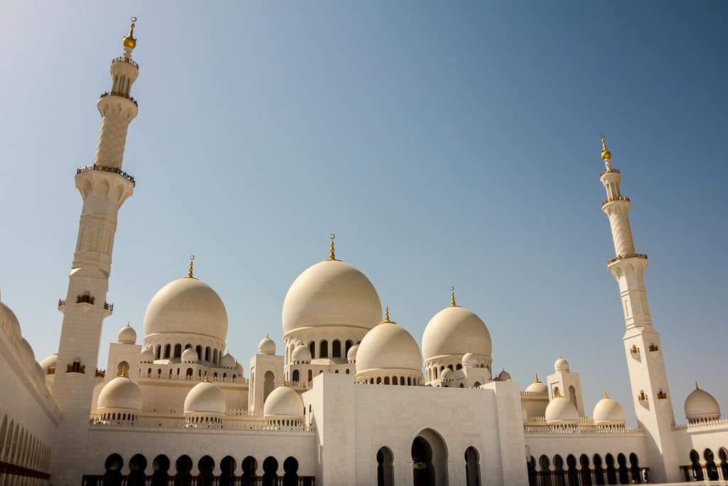 Another shot of the gorgeous domes at the Sheikh Zayed Grand Mosque