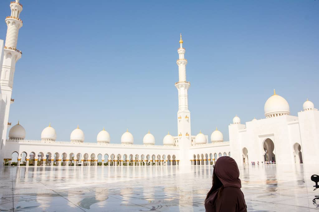 The courtyard at the Grand Mosque