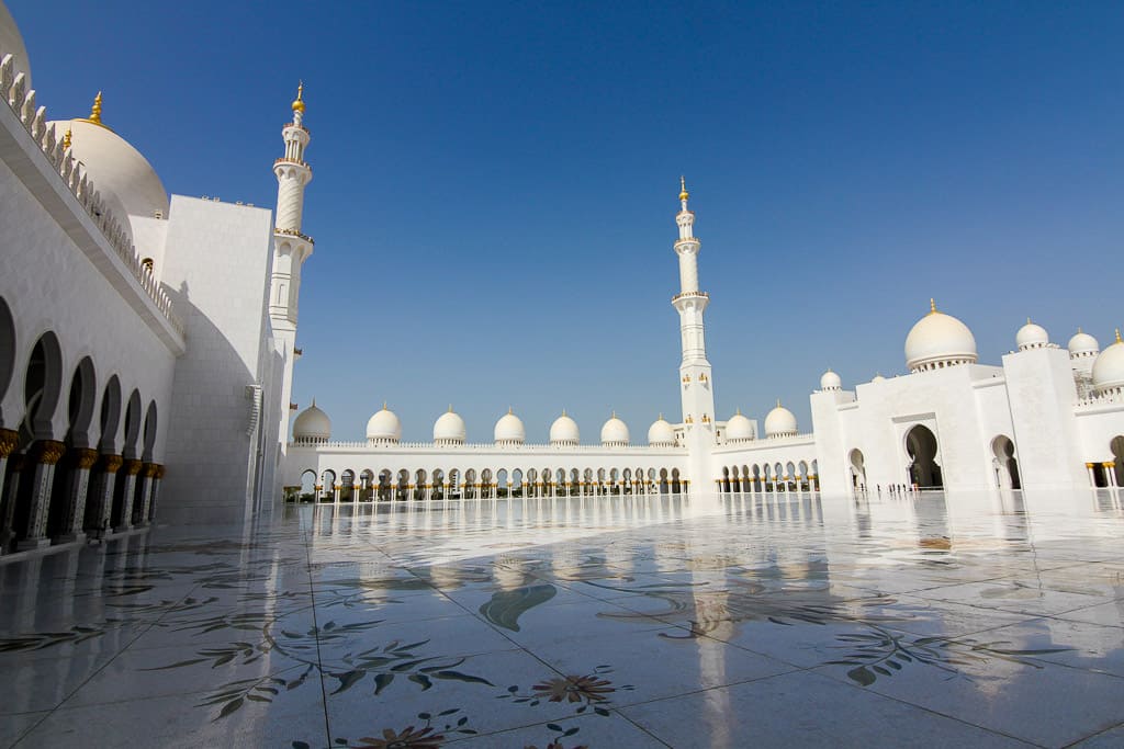 The courtyard in the Grand Mosque The courtyard in the Grand Mosque