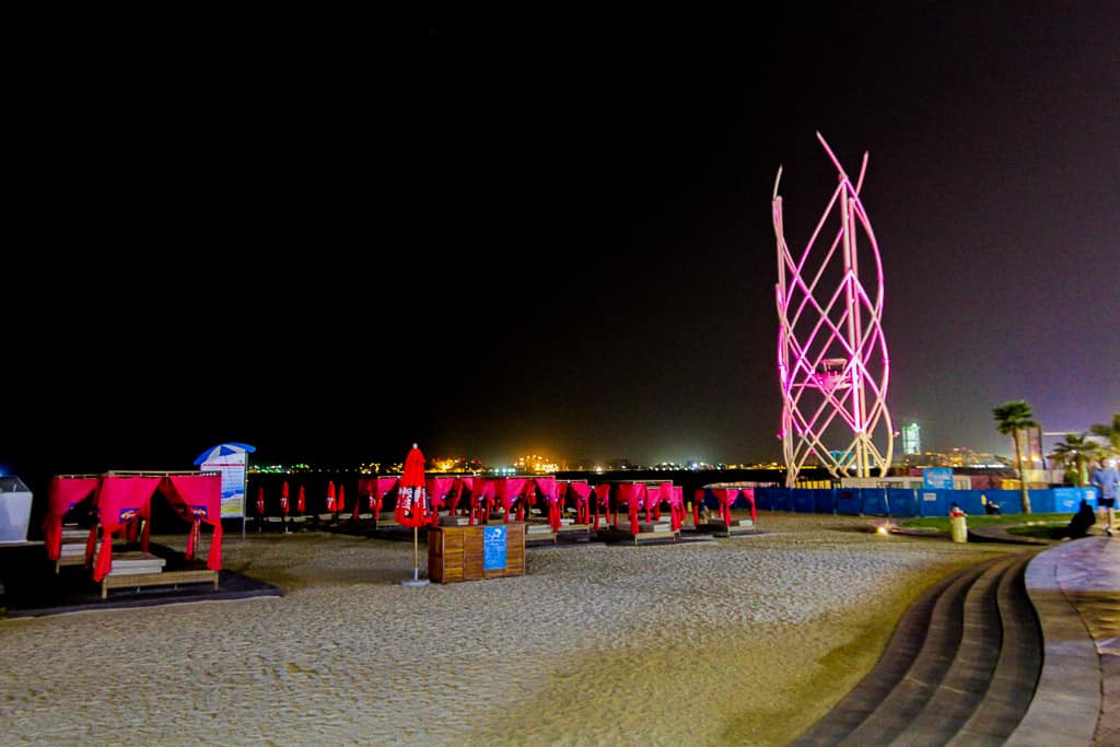 JBR comes alive at night and is a great thing to check out during two days in Dubai