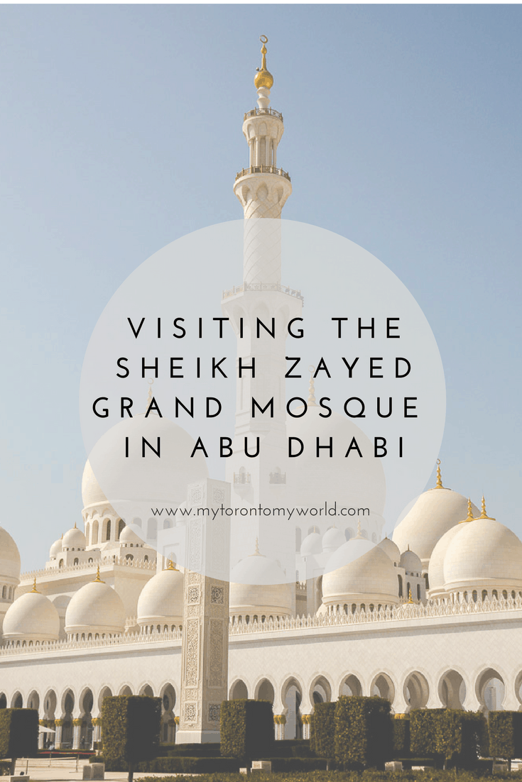 Visiting Sheikh Zayed Grand Mosque in Abu Dhabi