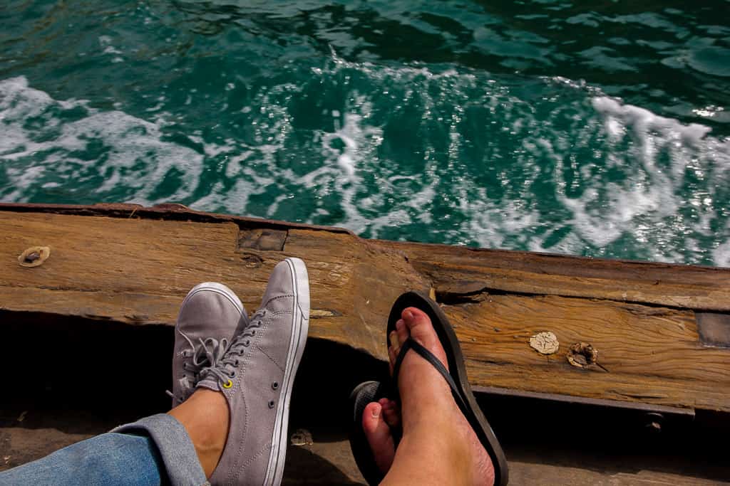 Riding an abra water taxi is a must when visiting Dubai