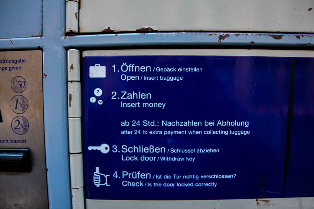 Train station lockers in Frankfurt Train station lockers in Frankfurt