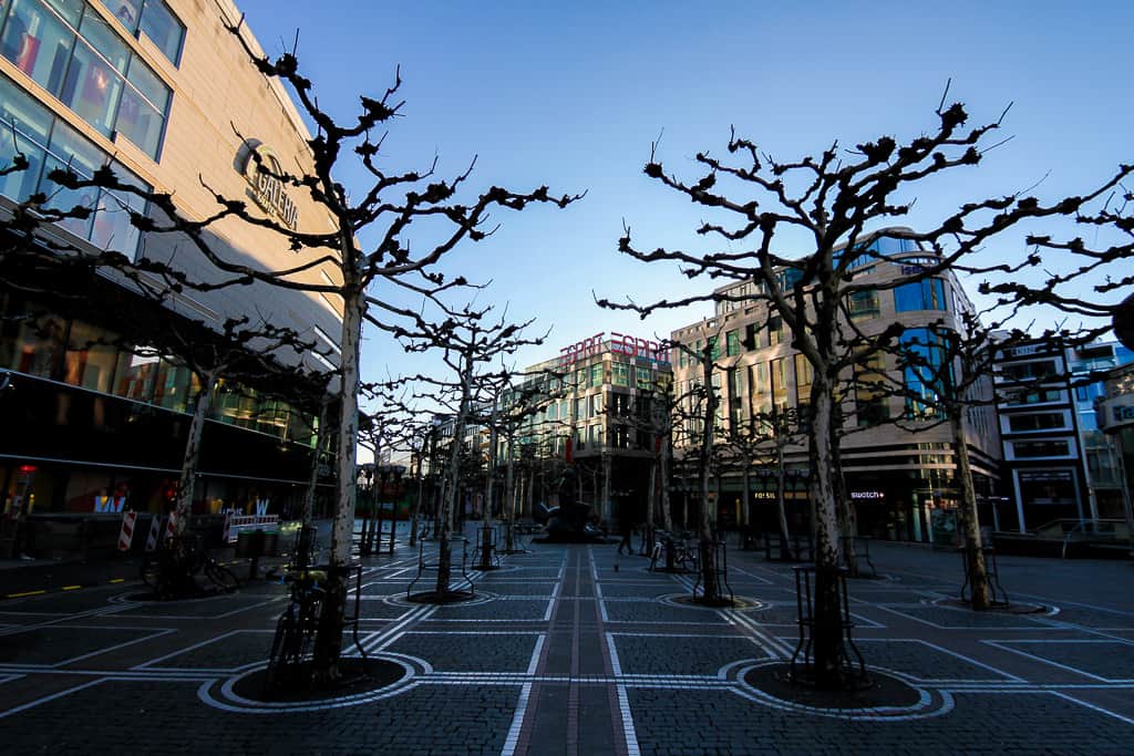 The shopping streets around Hauptwache