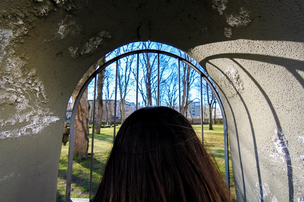 Reflecting on the history of the area Reflecting on the history of the area