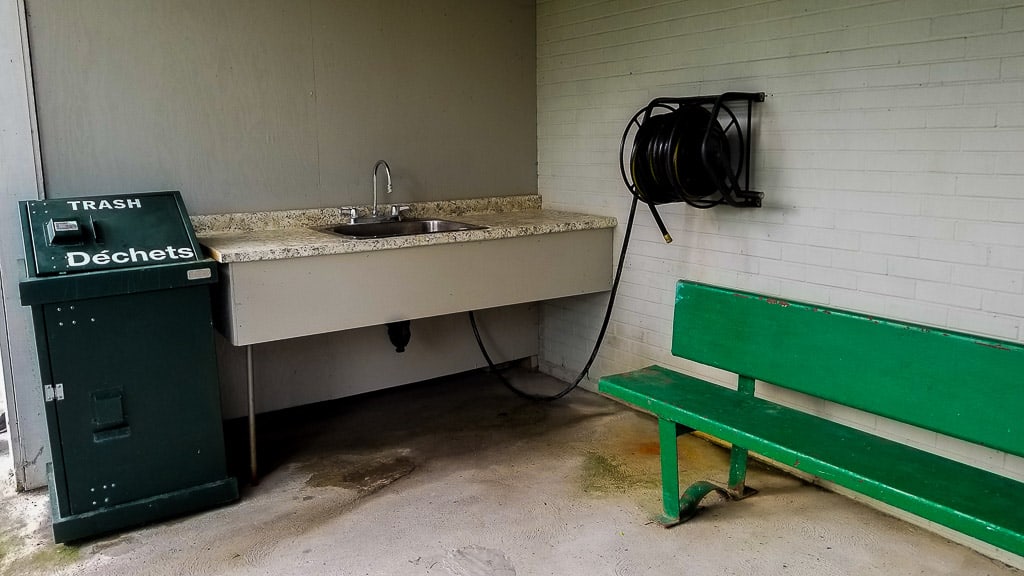 The area to get rid of garbage + do your dishes The area to get rid of garbage + do your dishes