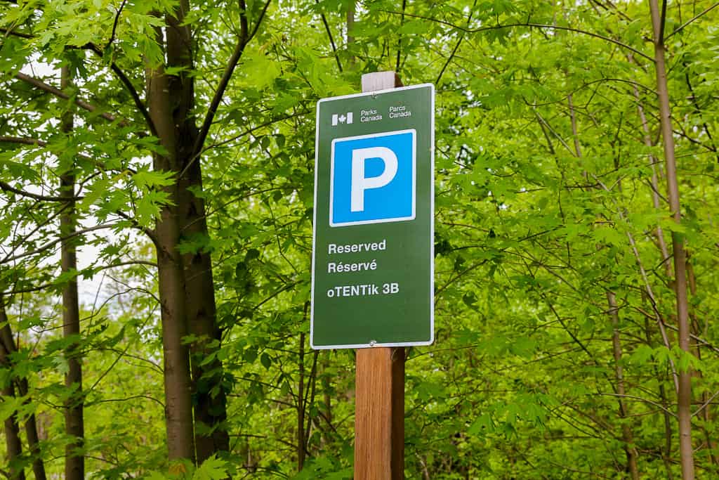 Designated parking signs