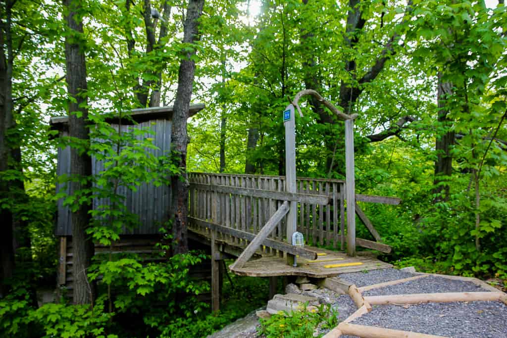 There's also a washroom on the other side of the campground