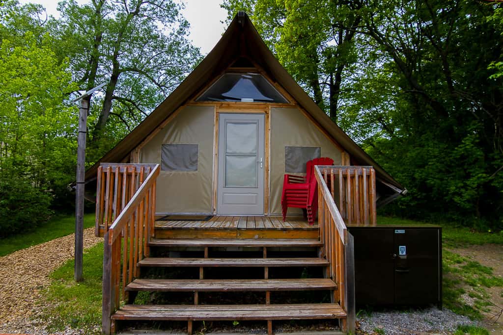 Camping in a Parks Canada oTENTik Tent