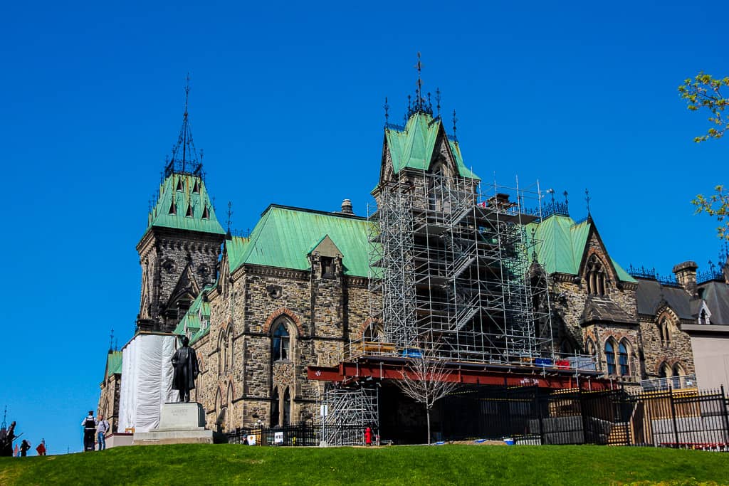 Lots of construction going on but it's a very pretty building!