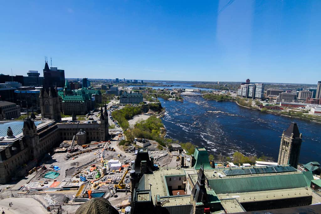 The back view of Ottawa River