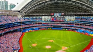 Taking in the Blue Jays game with an open dome is one of the things to do in Toronto in the summer