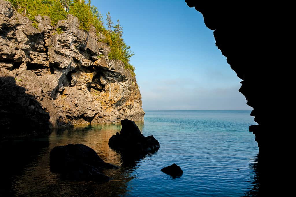 Inside the Tobermory Grotto