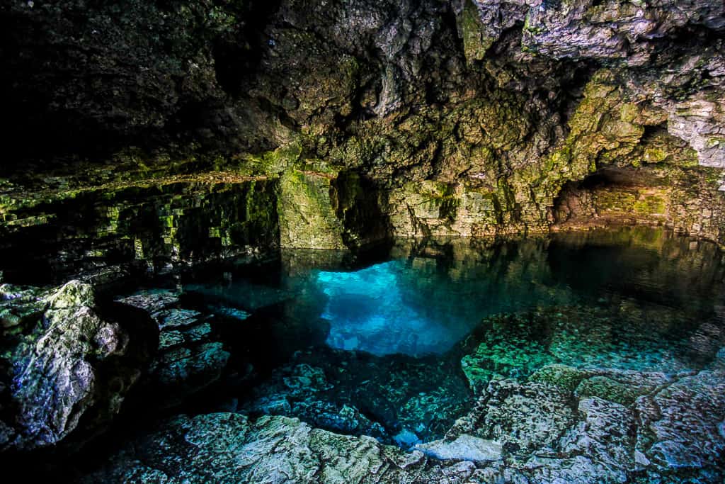 Inside the Tobermory Grotto