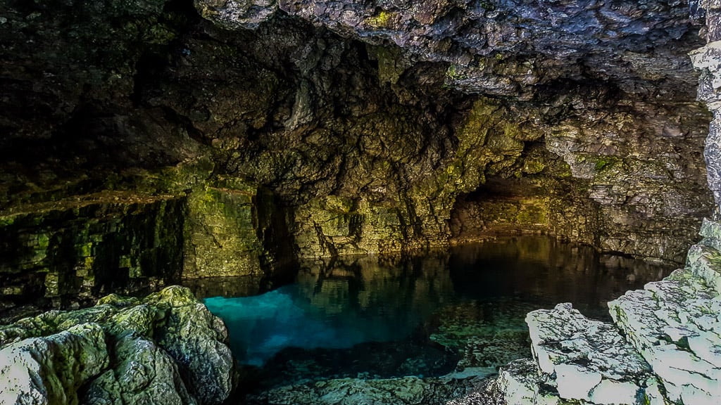 Inside the Tobermory Grotto