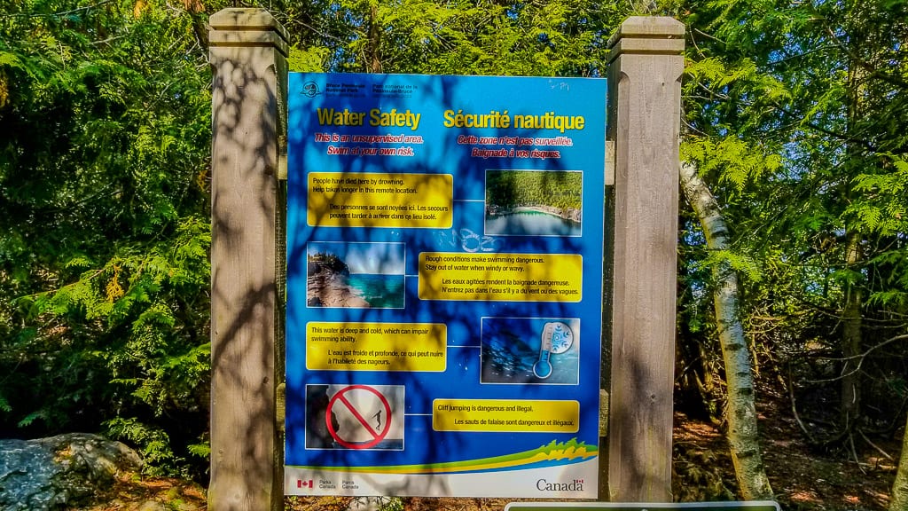 Some tips regarding safety around the Grotto area