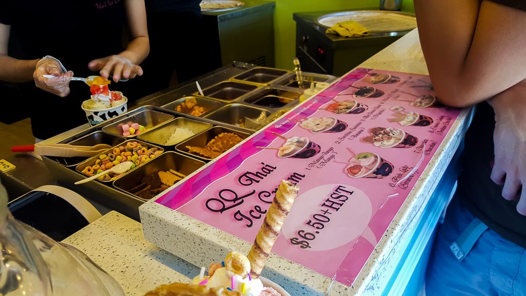 QQ Thai Ice Cream is one of the places to have the best ice cream in Toronto