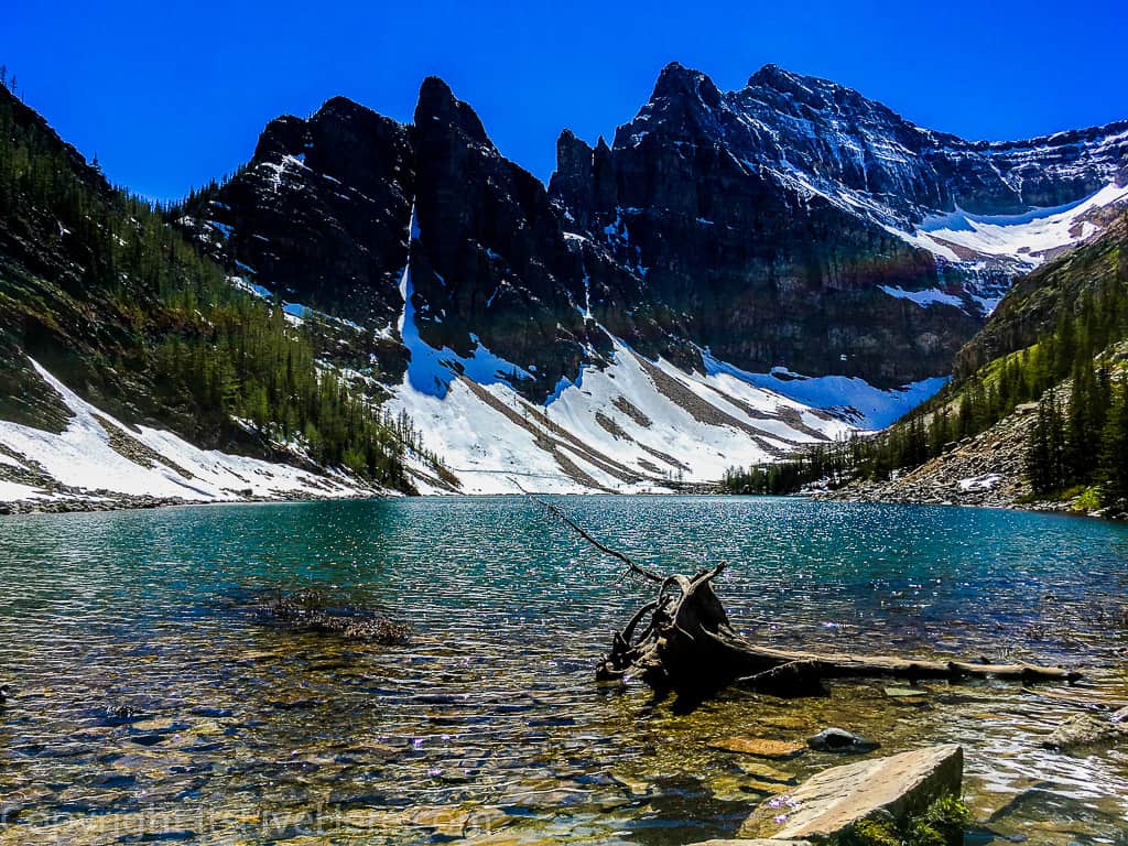 Lake Agnes in Banff National Park in Alberta is one of the most beautiful places in Canada