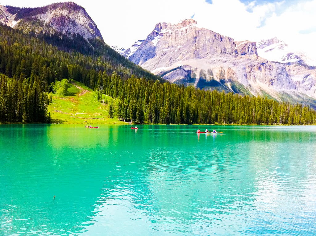 Emerald Lake in Yoho National Park in British Columbia is one of the most beautiful places in Canada