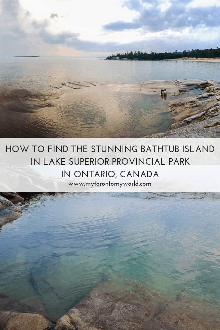 How to find the stunning Bathtub Island in Lake Superior Provincial Park in Ontario, Canada
