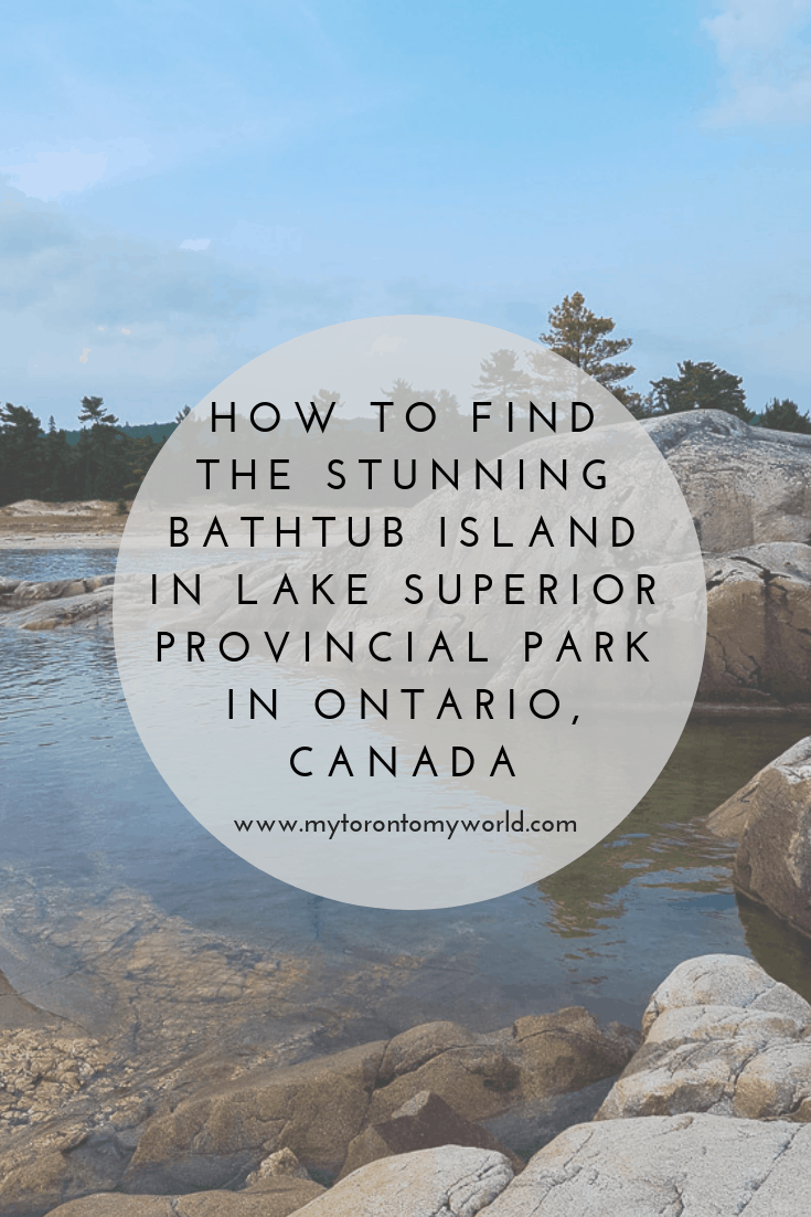 How to find the stunning Bathtub Island in Lake Superior Provincial Park in Ontario, Canada