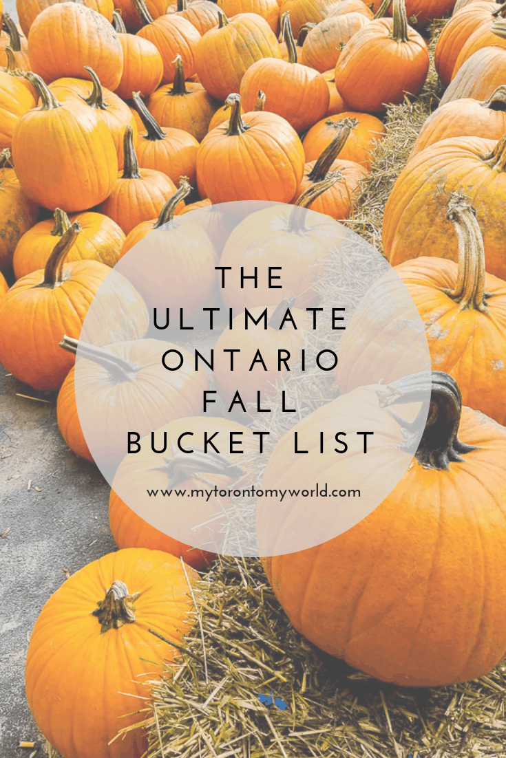 The Ultimate Ontario Fall Bucket List with a huge list of things to do in Ontario this fall