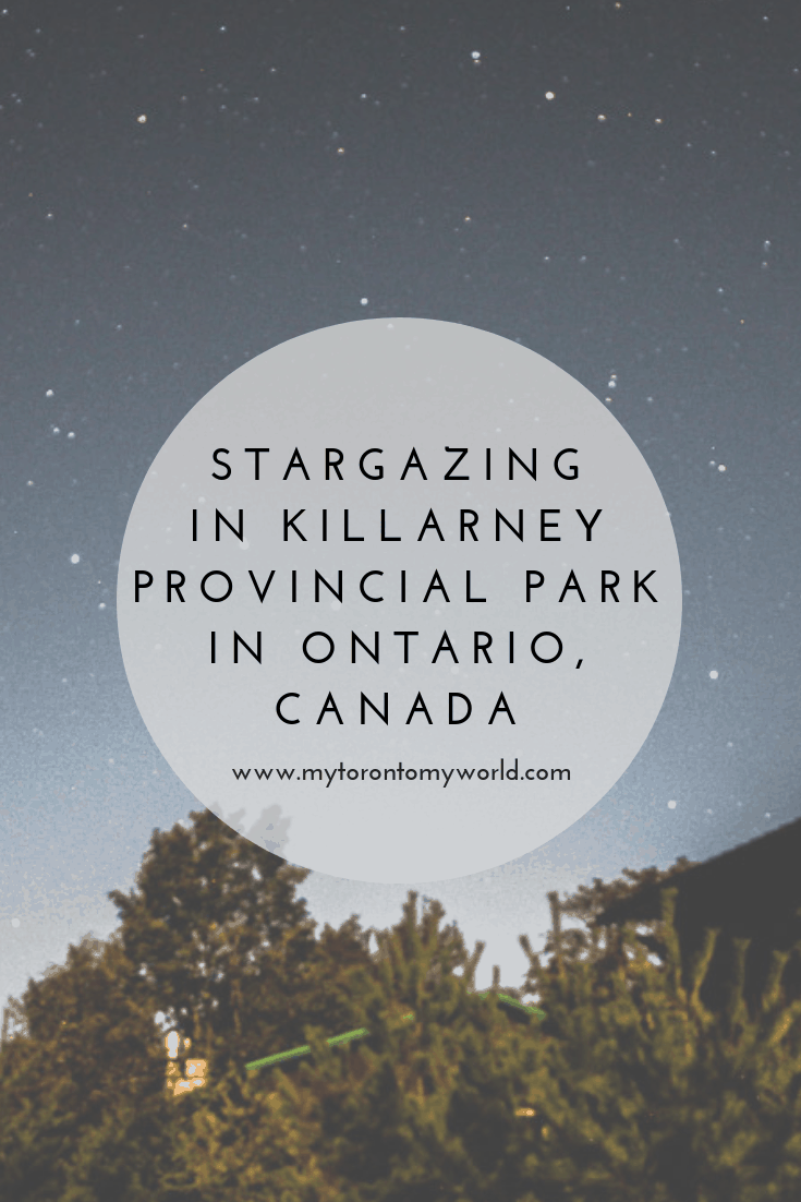 Stargazing in Killarney Provincial Park in Ontario, Canada