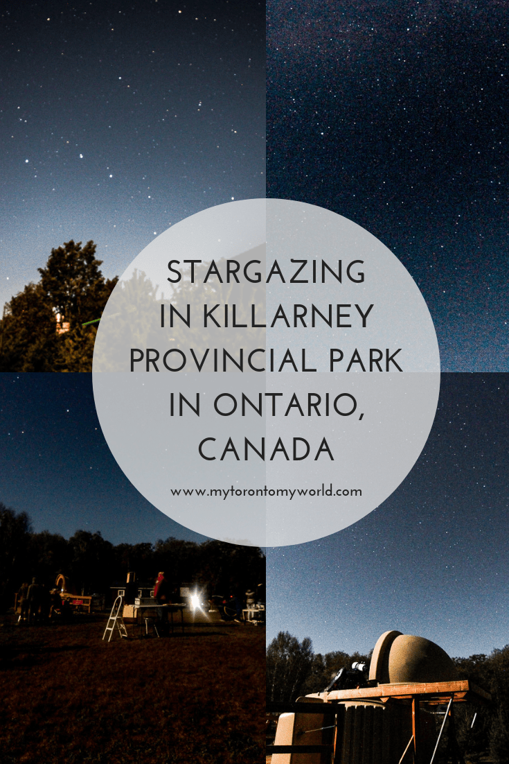 Stargazing in Killarney Provincial Park in Ontario, Canada