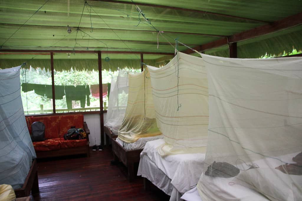 Mosquito nets is one of the tips for visiting the Amazon