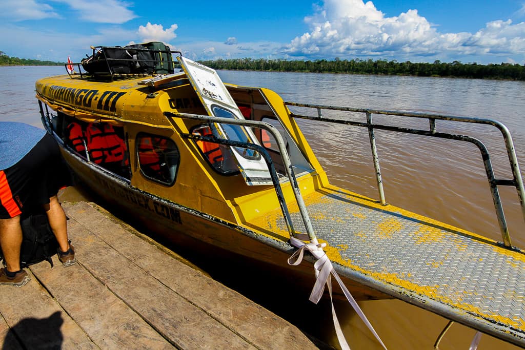 Preparing for the boat ride is one of the tips for visiting the Amazon