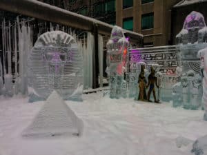 Visiting the Ice Fest is one of the things to do in Toronto this winter