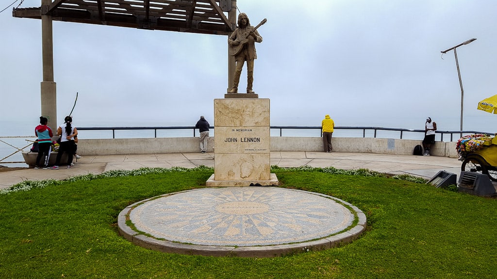 Finding the John Lennon Peace Memorial is one of the things to do in Miraflores